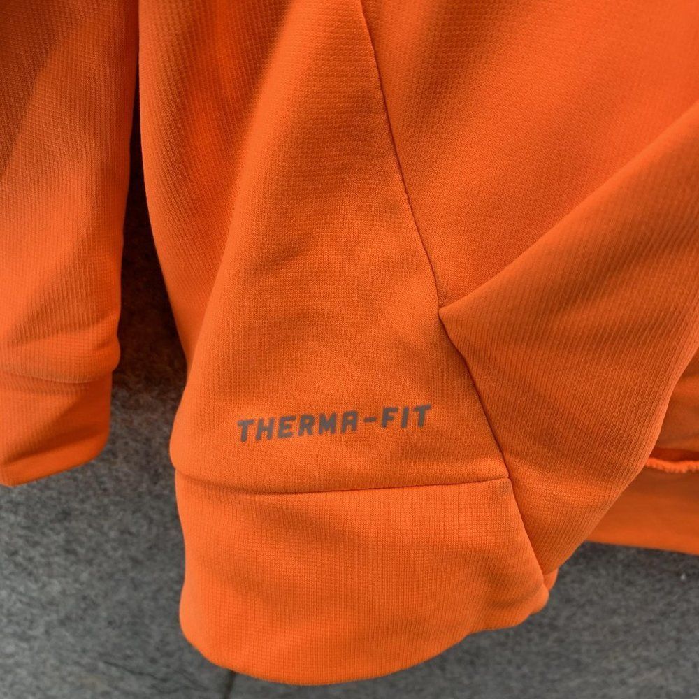 Nike Jacket Men Medium Adult Orange Swoosh Outdoors Hoodie Sweatshirt Drawstring - Picture 7 of 12